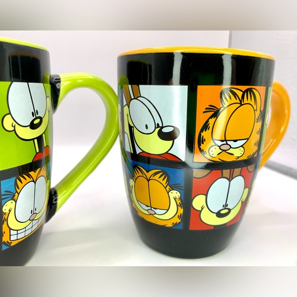 Rare and Unique Garfield Mug Set - Garfield and Odie - Jim Davis - Paws - Picture 4 of 10